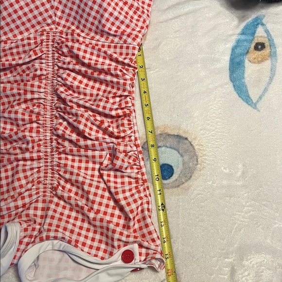 Red Gingham 1950’s bowknot swimsuit - Picture 10 of 10